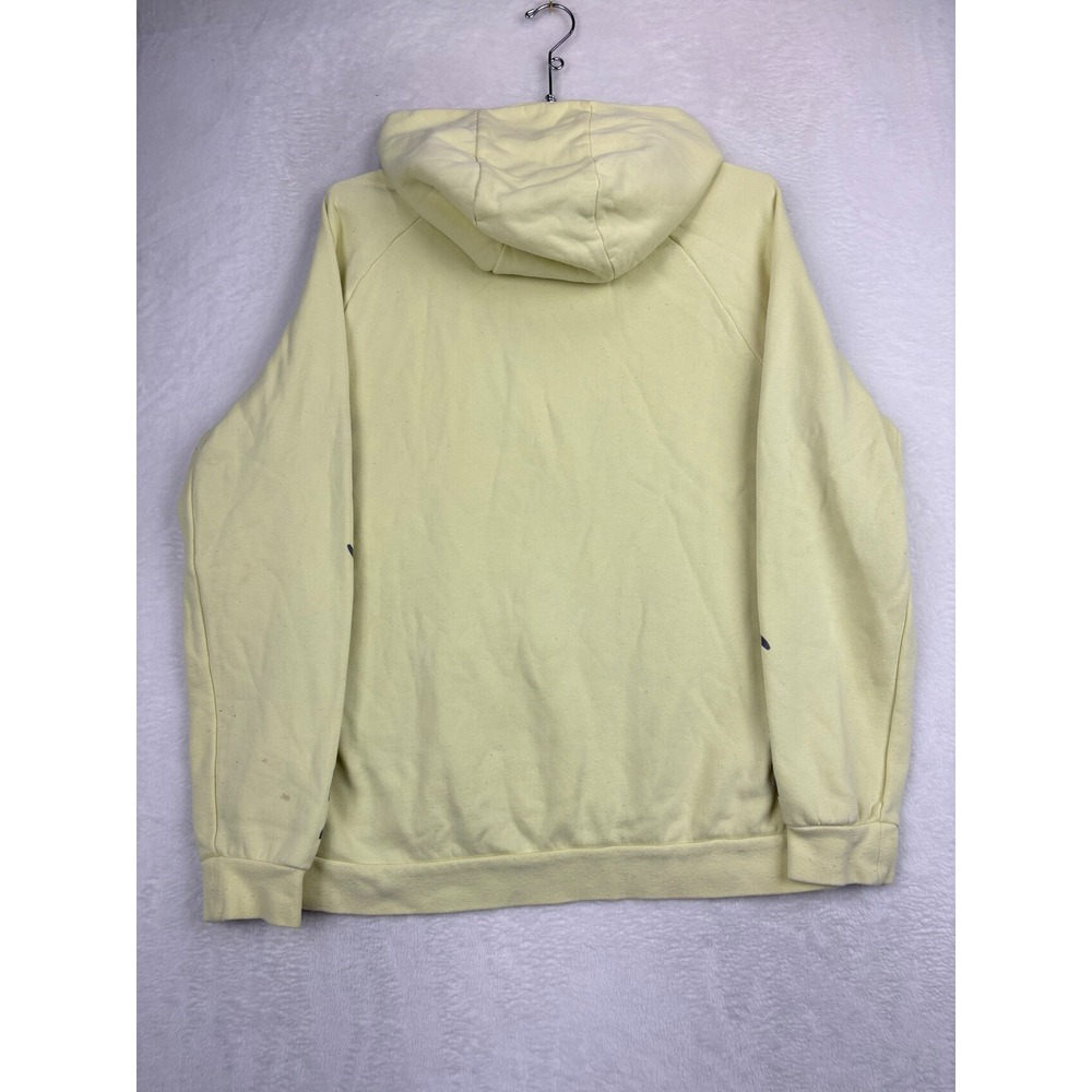 2000s Nike Air Jordan Jumpman Mens Large Yellow Fleece Pullover Raglan Sleeve - Picture 5 of 8